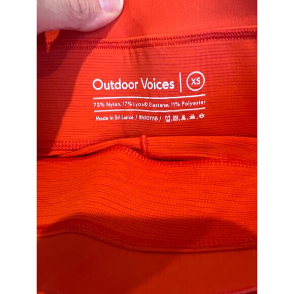 Outdoor Voices TechSweat Thrive 7/8 Leggings in Paprika Women's XS NWT - Picture 7 of 10